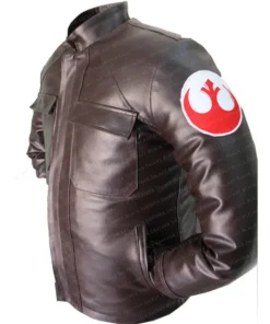 Star Wars Poe Dameron Brown Leather Jacket For Sale