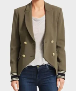 Stargirl Anaya Bowin Double Breasted Wool Blend Blazer