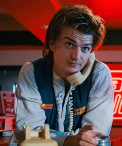 Steve Harrington TV Series Stranger Things Joe Keery Cotton Green Vest