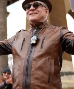 Steve Martin Only Murders in the Building S02 EP04 Brown Leather Jacket