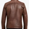 Stint Biker Leather Jacket For Men