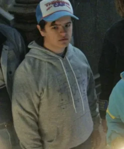 Stranger Things Dustin Henderson Grey Fleece Hoodie