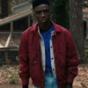 Stranger Things Lucas Sinclair Maroon Cotton Jacket