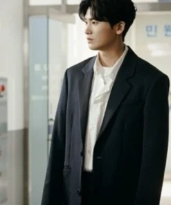 Strong Girl Nam-Soon Ahn Min-Hyeok Black Trench Coat