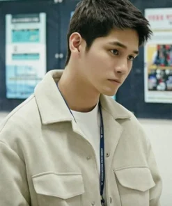 Strong Girl Nam-Soon Kang Hee-Sik White Wool Jacket