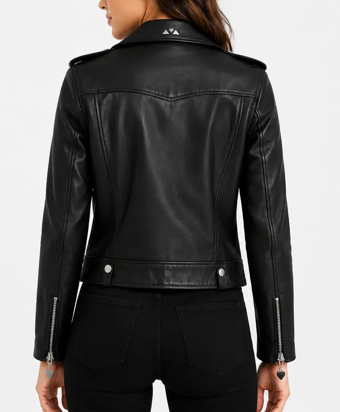 Studd Classic Women Leather Black Jackets