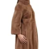 Stylish Mink Fur Brown Coat