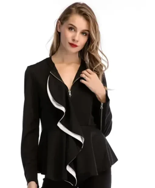 Succession S04 Gerri Kellman Bow Contrasting Jacket