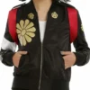 Suicide Squad Katana Black Satin Bomber Jacket