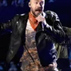 Super Bowl Halftime Show Justin Timberlake Fringe Leather Jacket