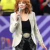 Super Bowl LVIII Reba McEntire Grey Blazer Fro Sale