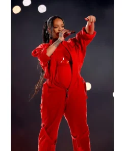 Super Bowl Rihanna Red Cotton Outfit