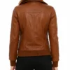 Super Mekway Womens Bomber Leather Jacket