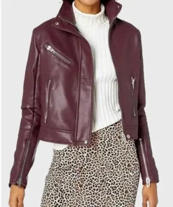Supergirl Azie Tesfai S06 Maroon Leather Jacket