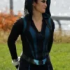 Supergirl Chyler Leigh Hooded Black Jacket