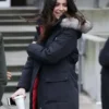 Supergirl Maggie Sawyer Black Fur Coat With Hood