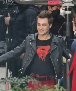 Superman And Lois Jonathan Kent Cropped Black Jacket