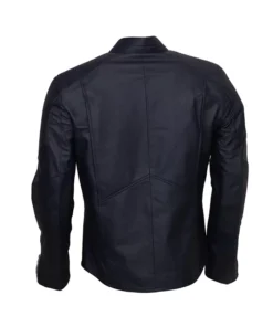 Superman Man Of Steel Logo Henry Cavill Blue PU Leather Jacket