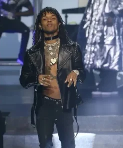 Swae Lee Leather Black Jacket