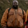 Sweet Tooth Nonso Anozie Brown Leather Jacket