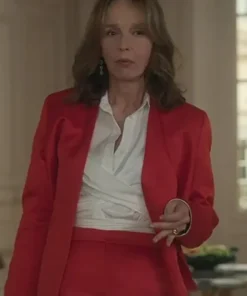 Sylvie Emily in Paris Red Suit
