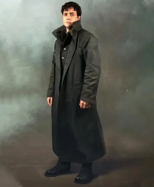 TV Series 1899 Daniel Aneurin Barnard Black Trench Coat