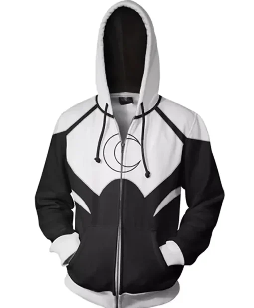 TV Series Moon Knight Black Fleece Zip Up and Navy Blue Hoodie Jacket