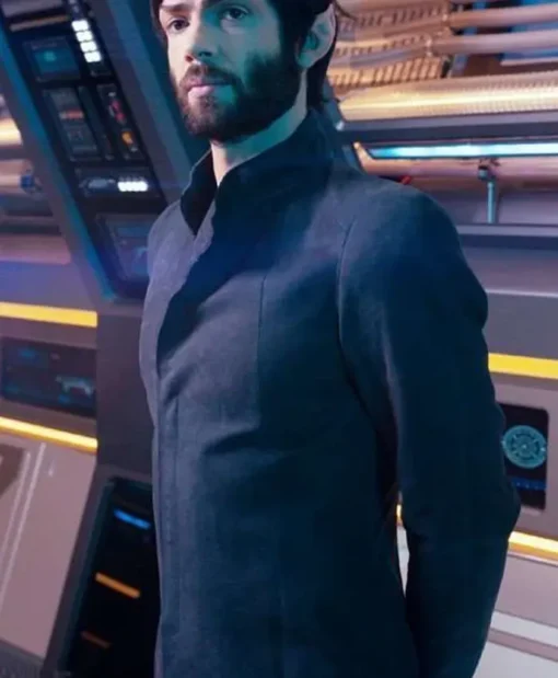 TV Series Star Trek Discovery Ethan Peck Trench Coat