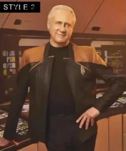 TV Series Star Trek Picard S03 Michelle Hurd Leather Jacket For Sale