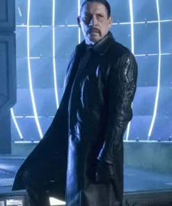 TV Series The Flash Danny Trejo Breacher Black Trench Coat