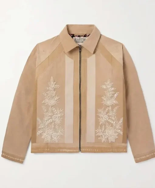 Tamia Cooper TV-Series All American Season 06 Bre-Z Beige Embellished Jacket For Sale