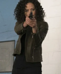 Tawny Cypress The Blacklist S03 Nez Rowan Green Jacket