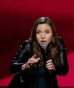 Taylor Tomlinson Last Comic Standing Black Leather Jacket