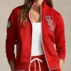 Team USA Red Fleece Track Jacket