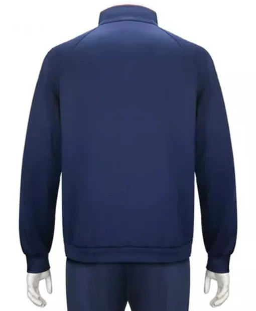 Ted Lasso Jason Sudeikis AFC Richmond Football Blue Fleece Track Jacket
