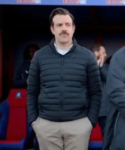 Ted Lasso Jason Sudeikis Black Puffer Coat