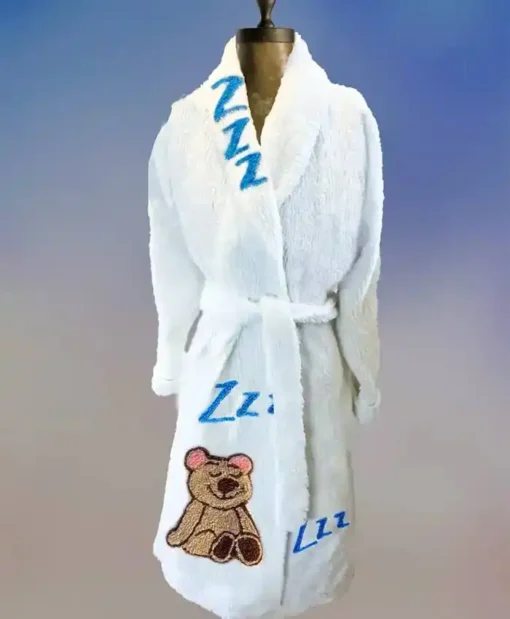 Teddy Bear Zzzs Chenille Bathrobe