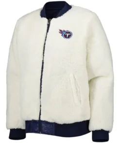 Tennessee Titans Duane Wiza White Sherpa Jacket
