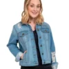 Tennessee Titans King Howe Blue Denim Jacket