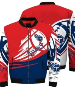 Tennessee Titans Vintage Bomber Jacket Red
