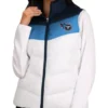 Tennessee Titans Zipper Vest White