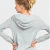 Tess Haubrich Spiderhead Grey Zip Up Hoodie