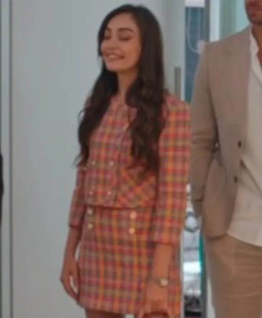 Thank You Next 2024 Zeynep Tugce Bayat Plaid Jacket