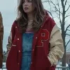 Thanksgiving Addison Rae Letterman Varsity Jacket