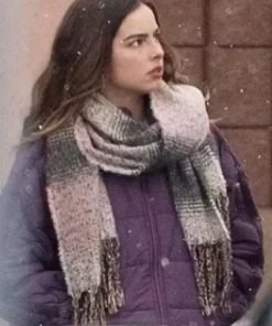 Thanksgiving Addison Rae Purple Puffer Jacket