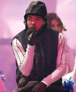 Thanksgiving Jack Harlow Halftime Show Black Vest