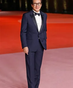 The Academy Gala 2023 Event Ke Huy Quan Blue Suit