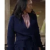 The Young and the Restless Mishael Morgan Blue Robe Coat