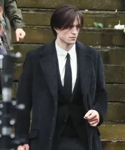 The Batman 2022 Robert Pattinson Black Trench Coat
