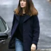 Megan Boone The Blacklist Elizabeth Keen Blue Wool Coat